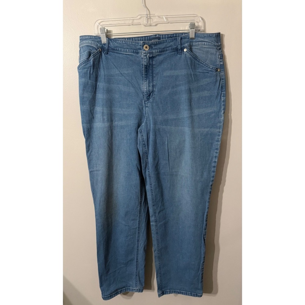 J‎ Jill Jeans Womens Tried & True Fit Straight Leg Med Wash Denim Sz 18 - Picture 2 of 10